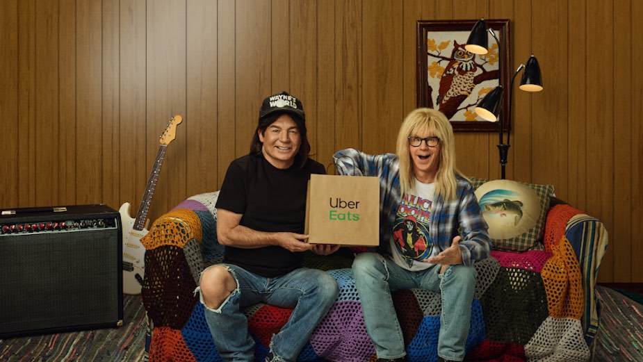 Seen+Noted: Uber Eats brings back Wayne’s World in new Super Bowl ad via Special Group U.S./Aust