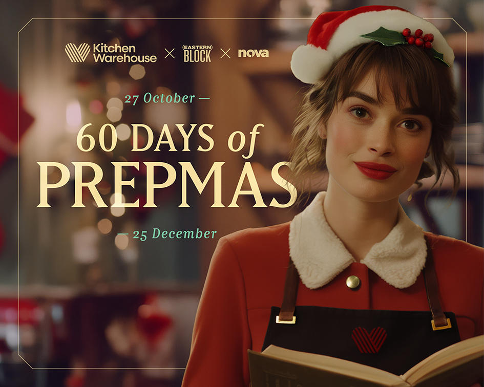 Kitchen Warehouse teams up with (Eastern)Block and Nova for 60-day Christmas radio countdown