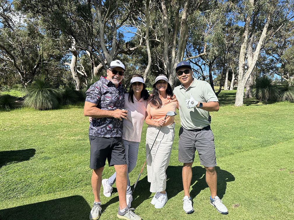 Longreach and Perth’s media industry tee off for Perron Institute at annual golf day