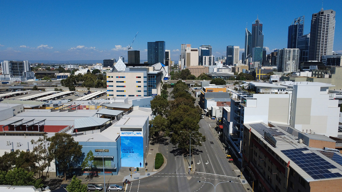 Giant new Mural Media and Cancer Council WA mural warns Perth to “see” invisible UV