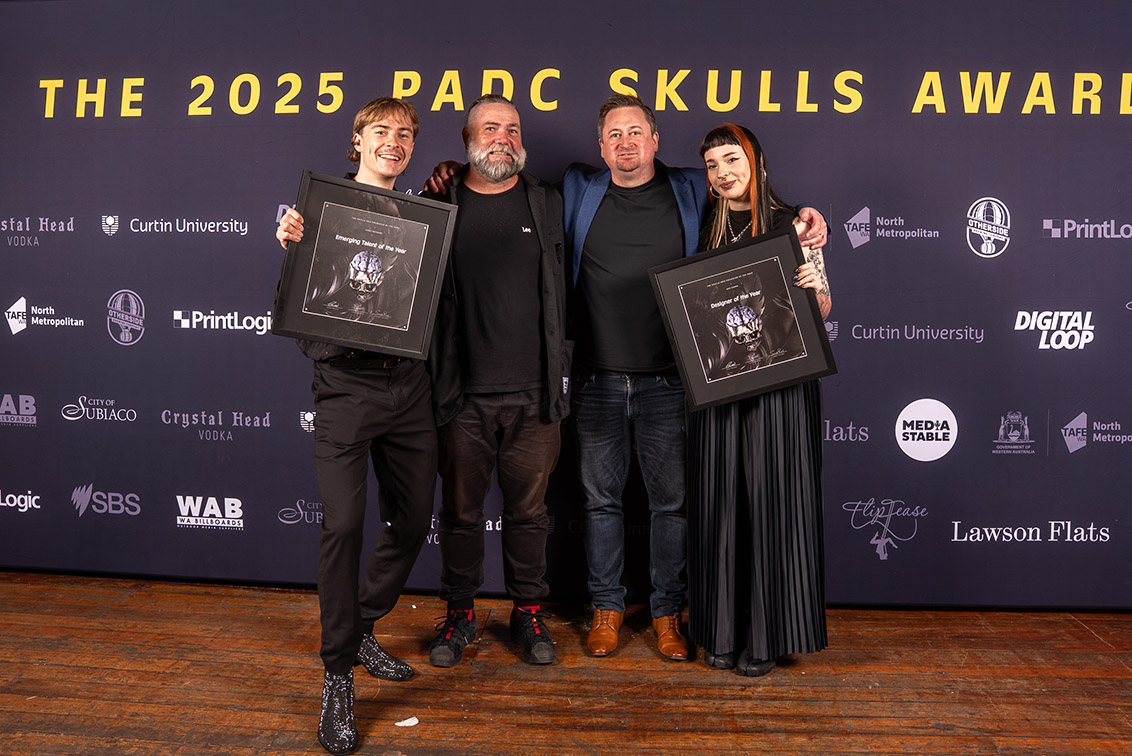 WA’s leading creatives celebrated at the 2025 Diamond Skulls during PADC awards night